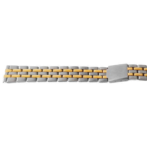 Bracelete em aÇo bicolor